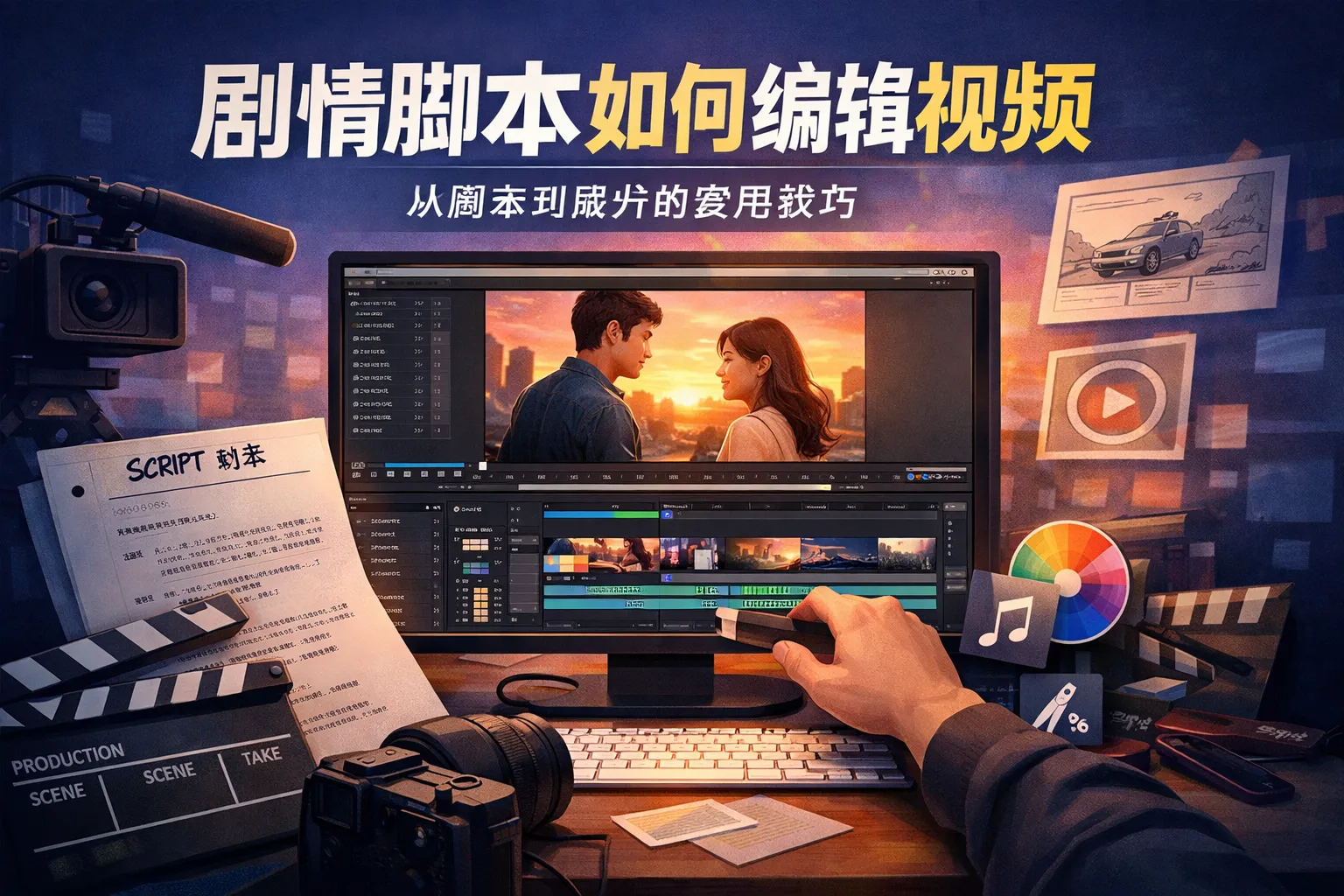 剧情脚本如何编辑视频