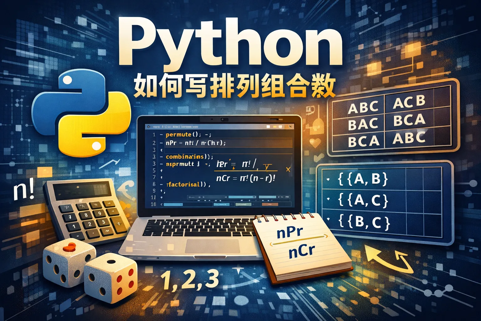 Python如何写排列组合数