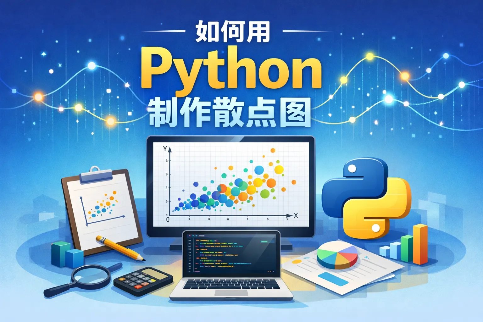 如何用python制作散点图