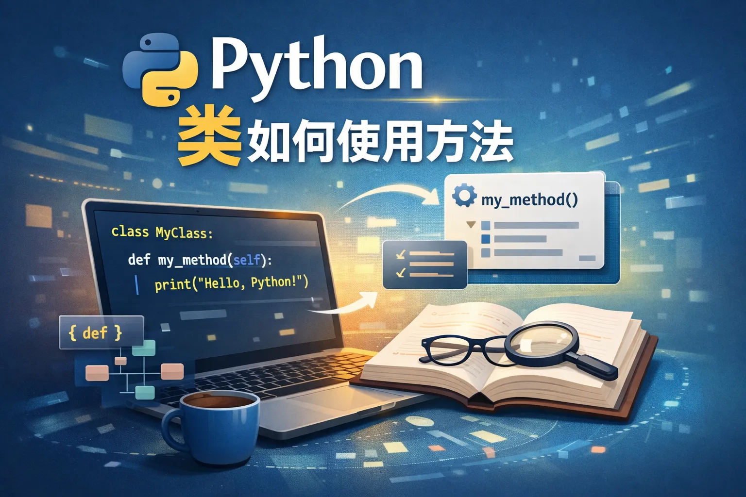 python 类如何使用方法