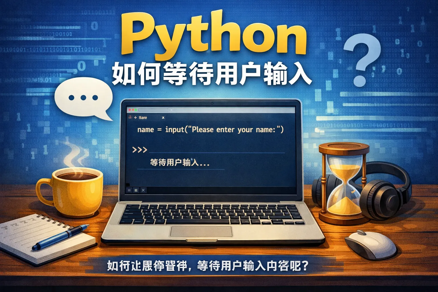 python如何等待用户输入