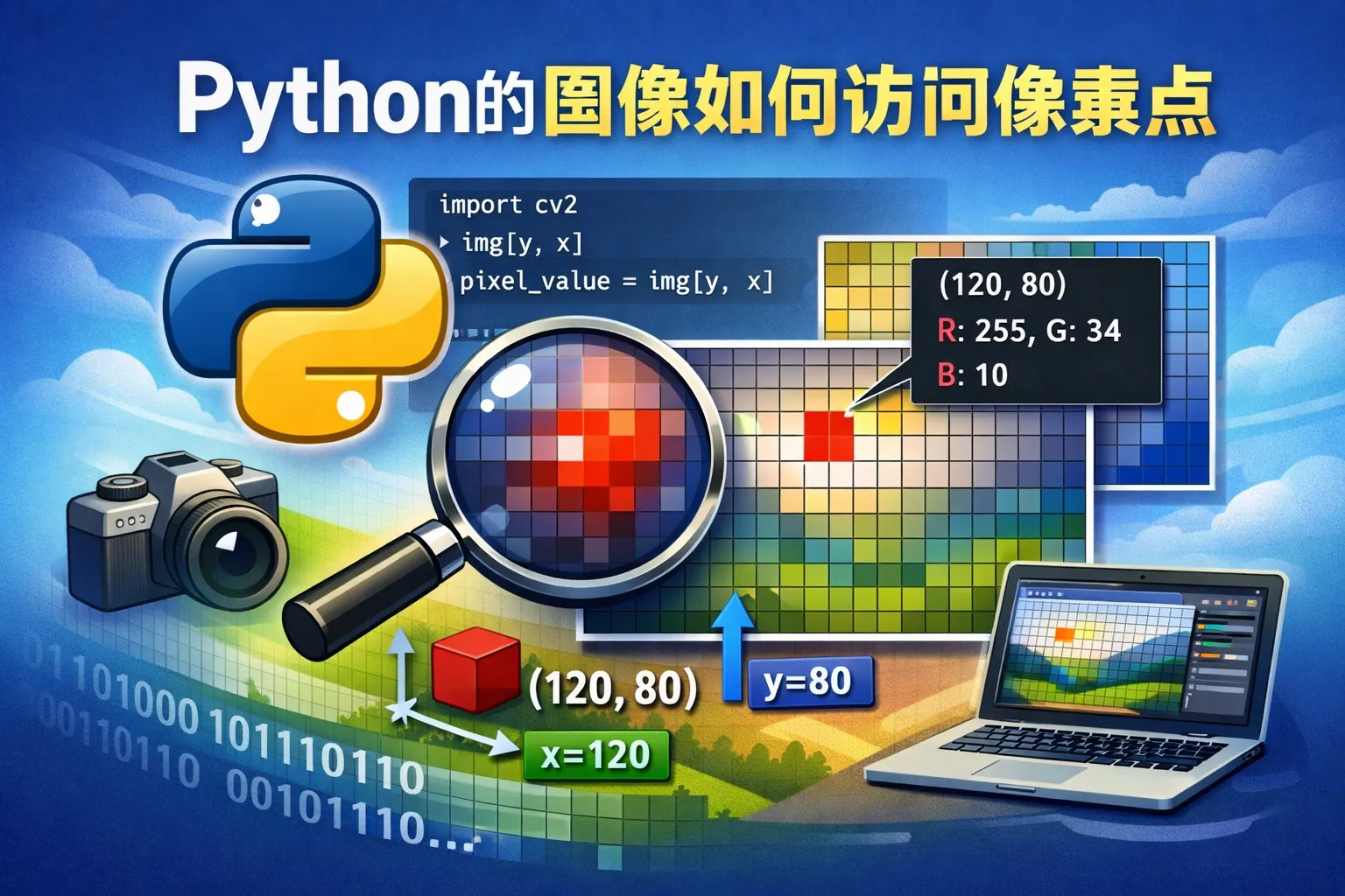 python的图像如何访问像素点
