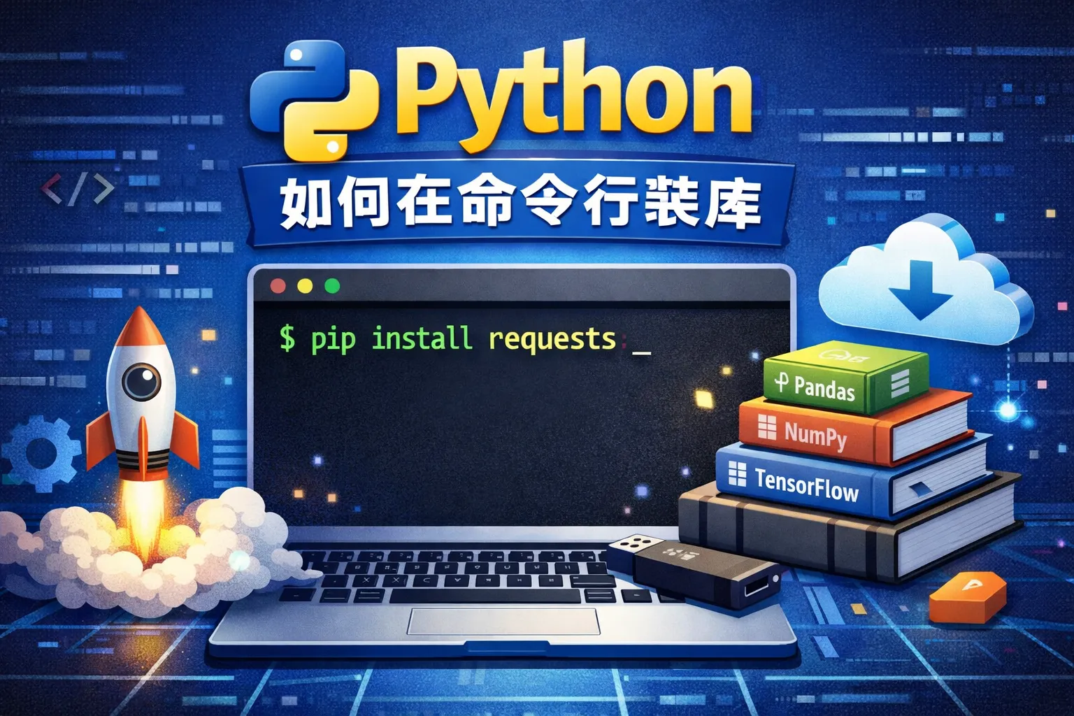 python如何在命令行装库