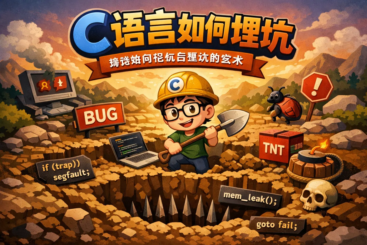 c语言如何埋坑