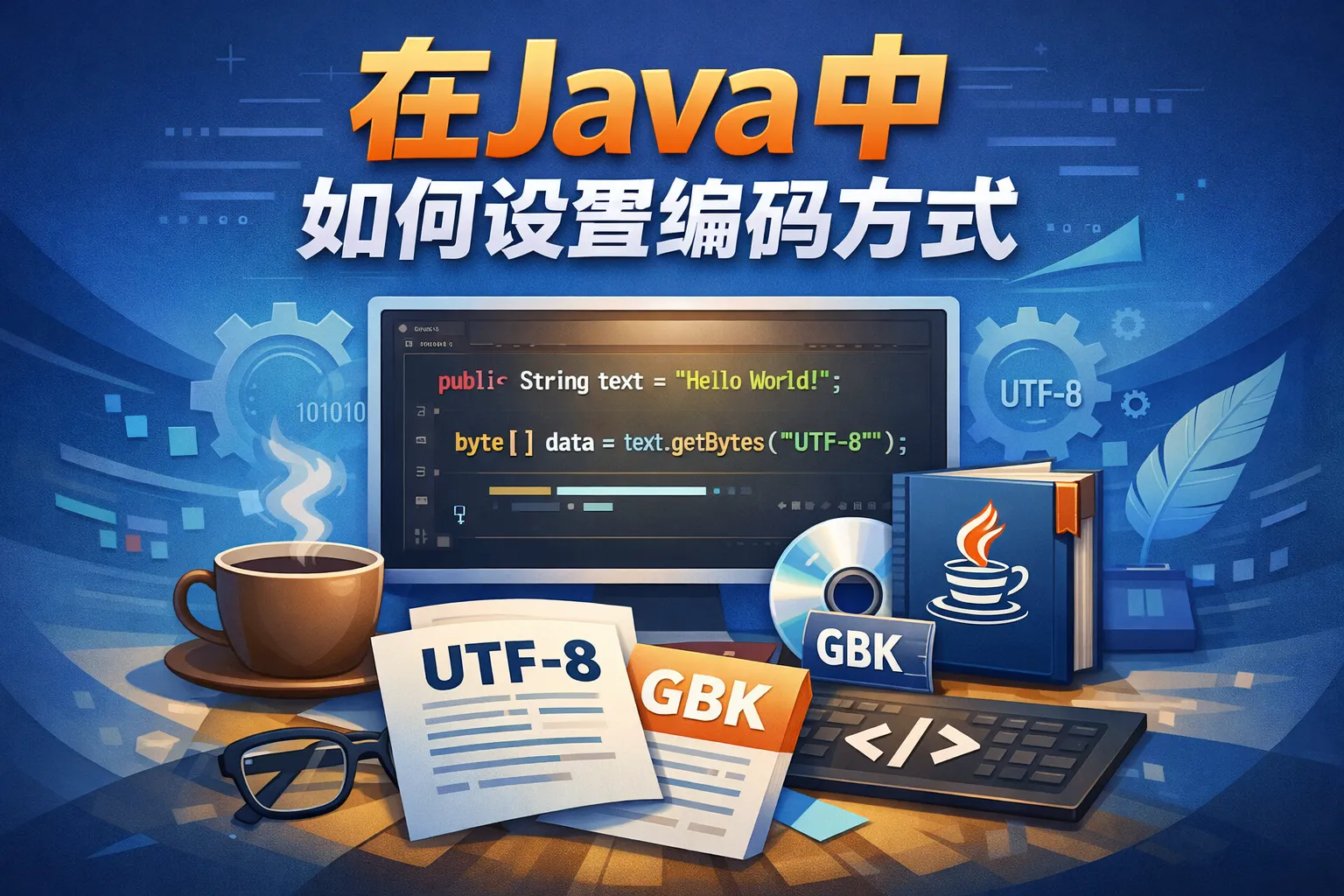 在java中如何设置编码方式