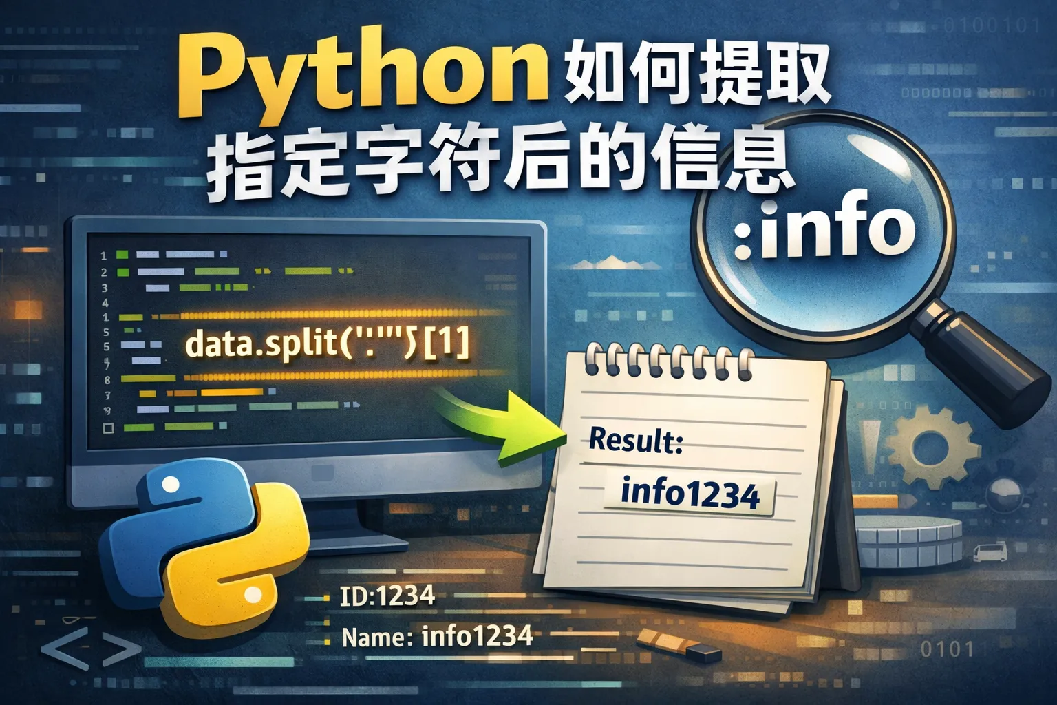 python如何提取指定字符后的信息