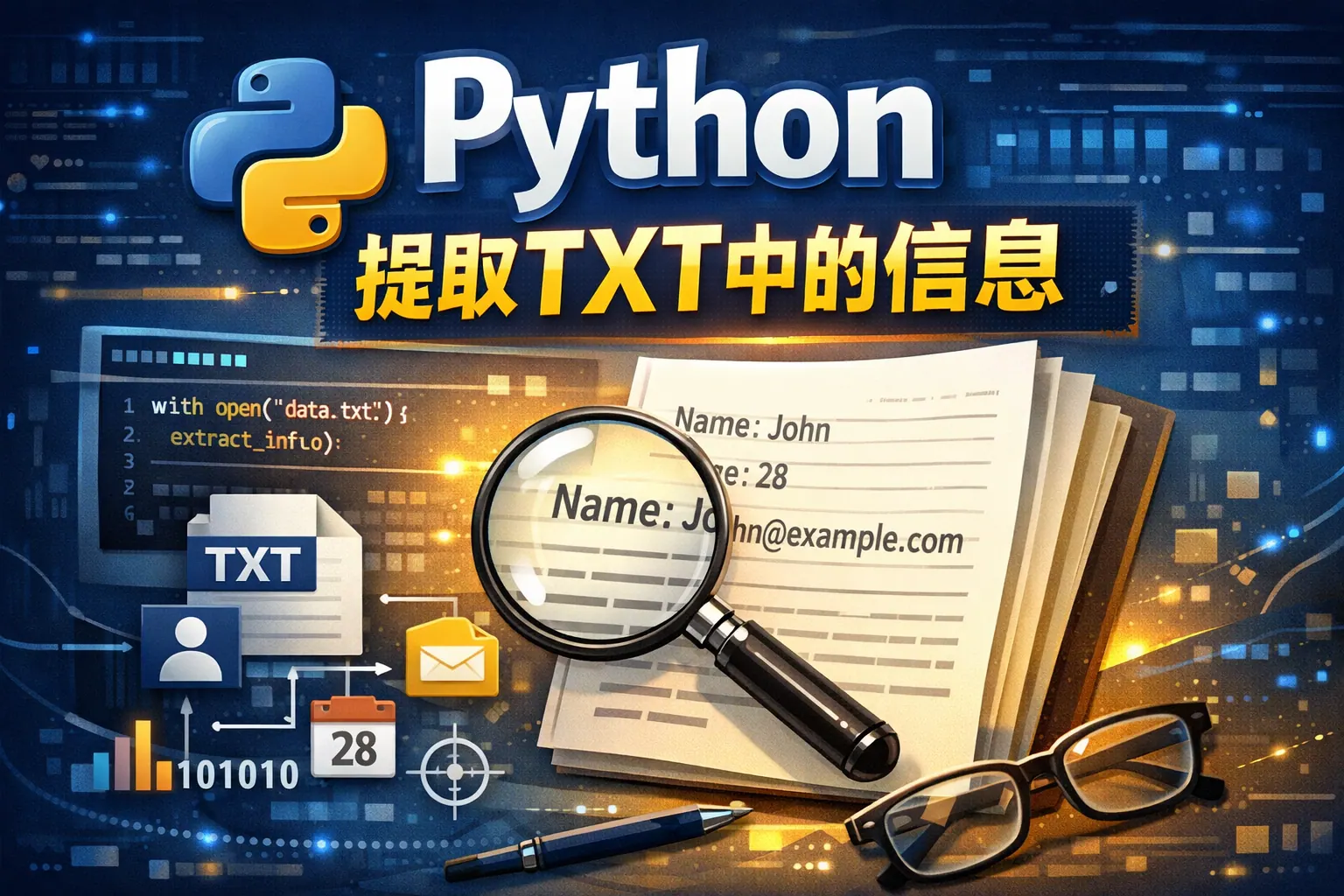 python提取txt中的信息