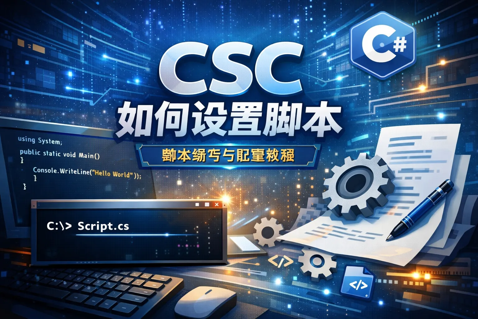 csc如何设置脚本