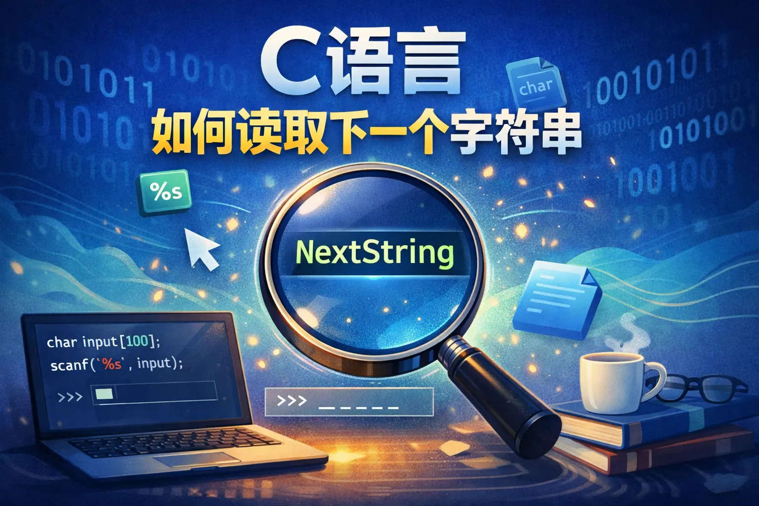 c语言如何读取下一个字符串