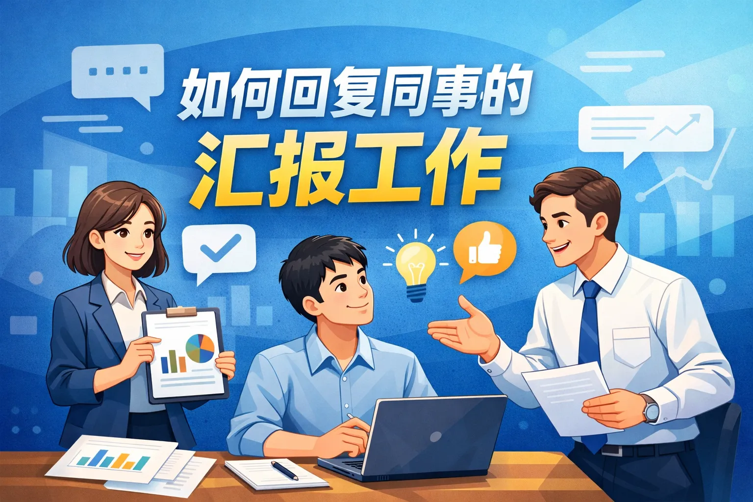 如何回复同事的汇报工作