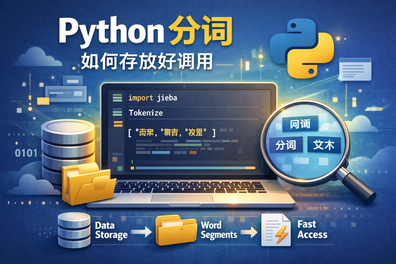 python分词如何存放好调用