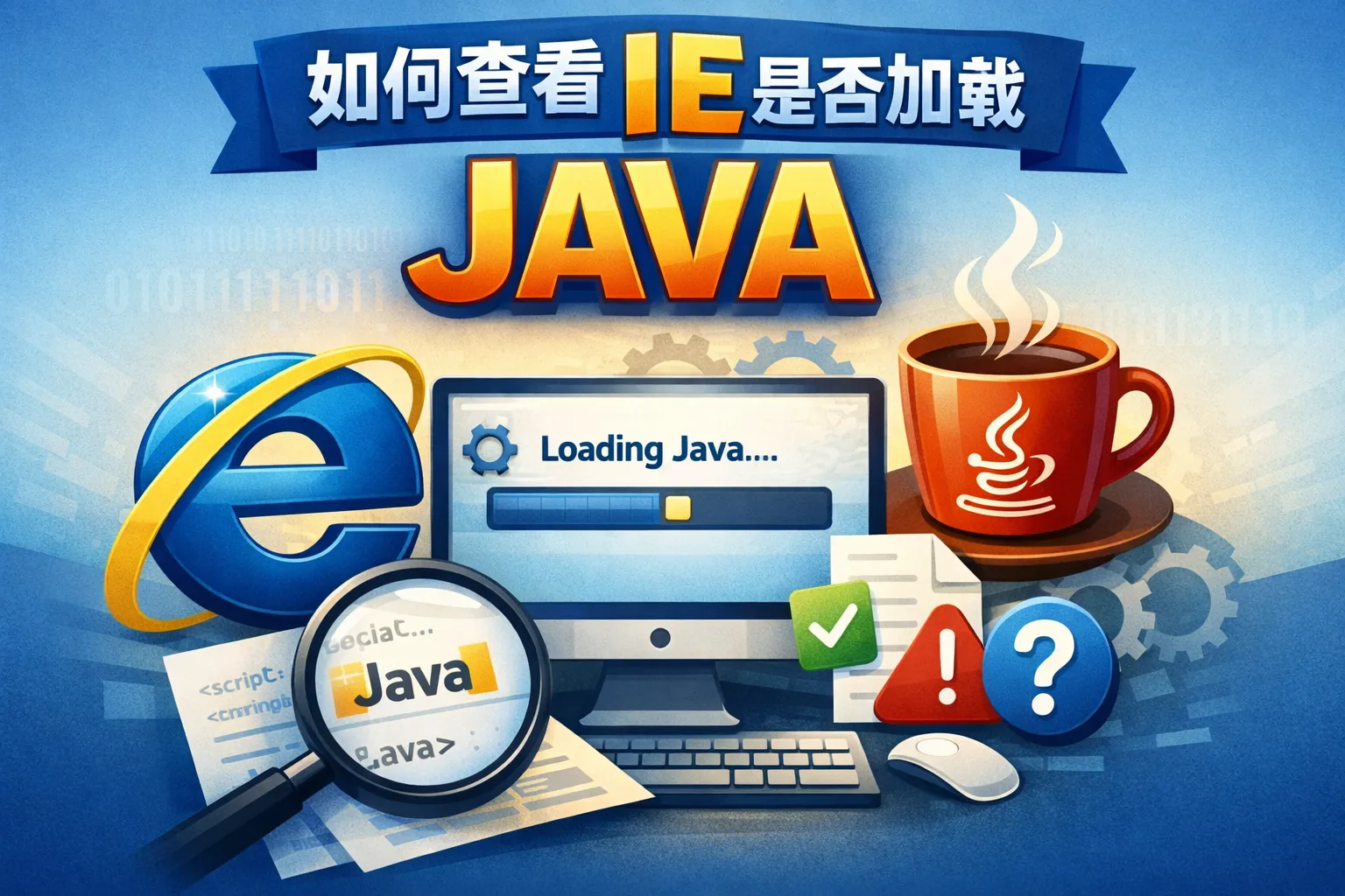 如何查看IE是否加载JAVA