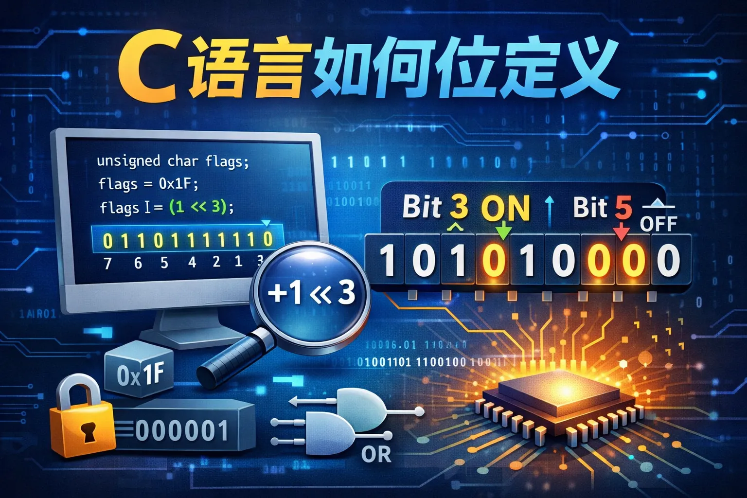 c语言如何位定义