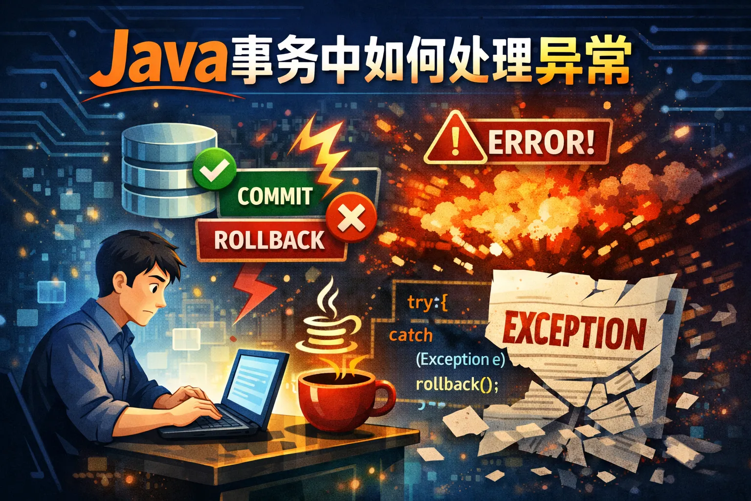 java事务中如何处理异常