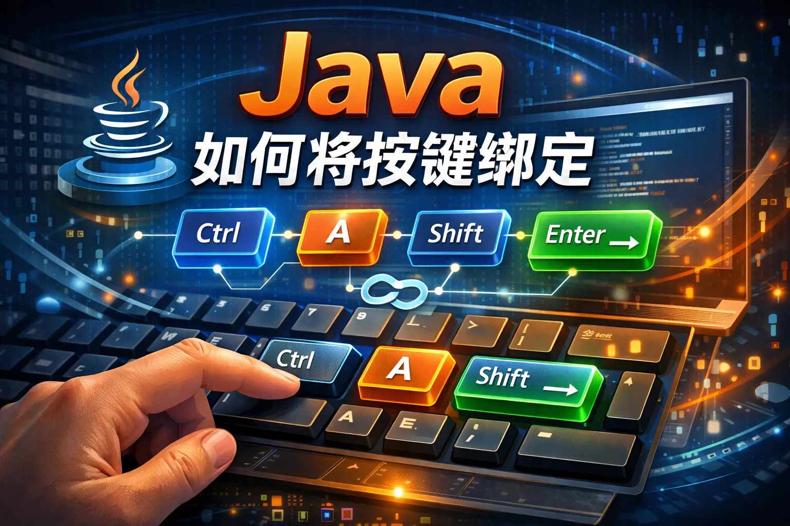 java如何将按键绑定