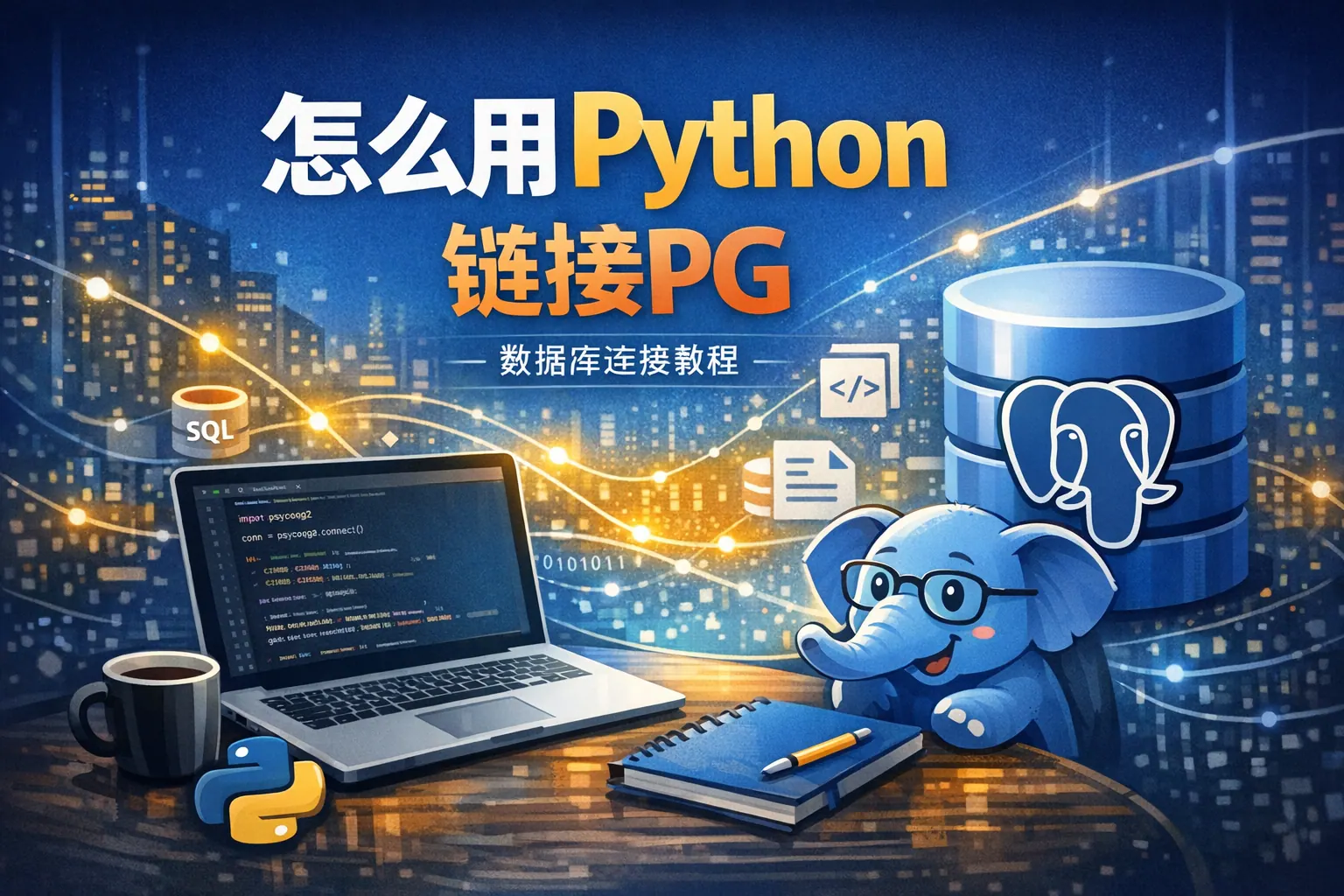 怎么用python链接pg