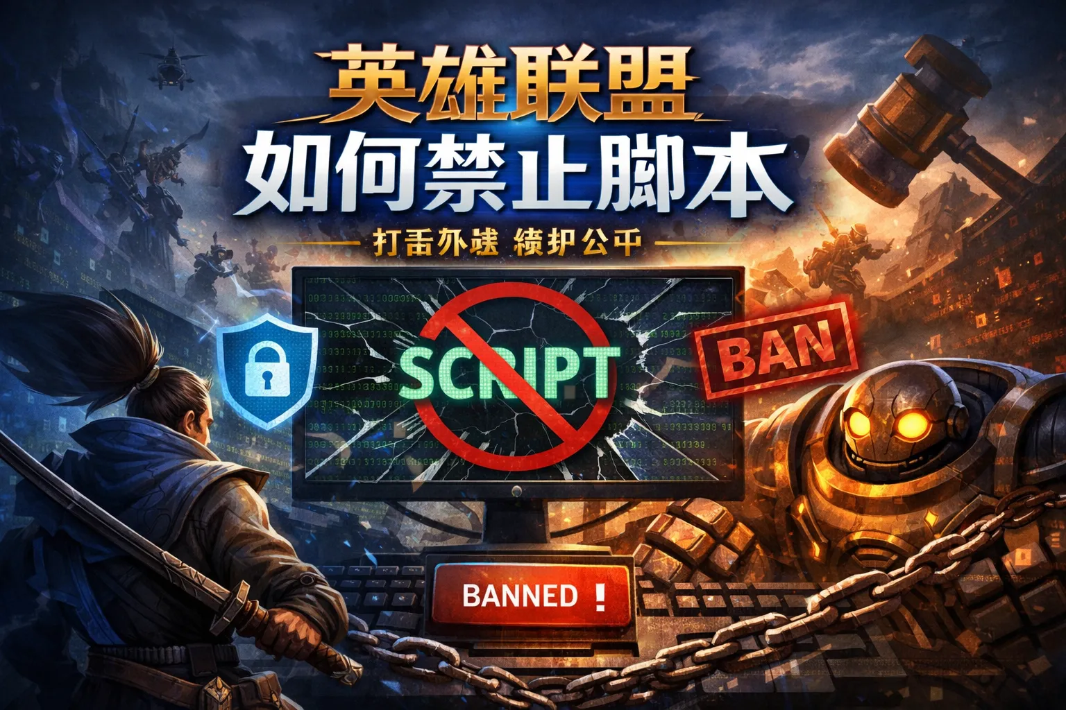 英雄联盟如何禁止脚本