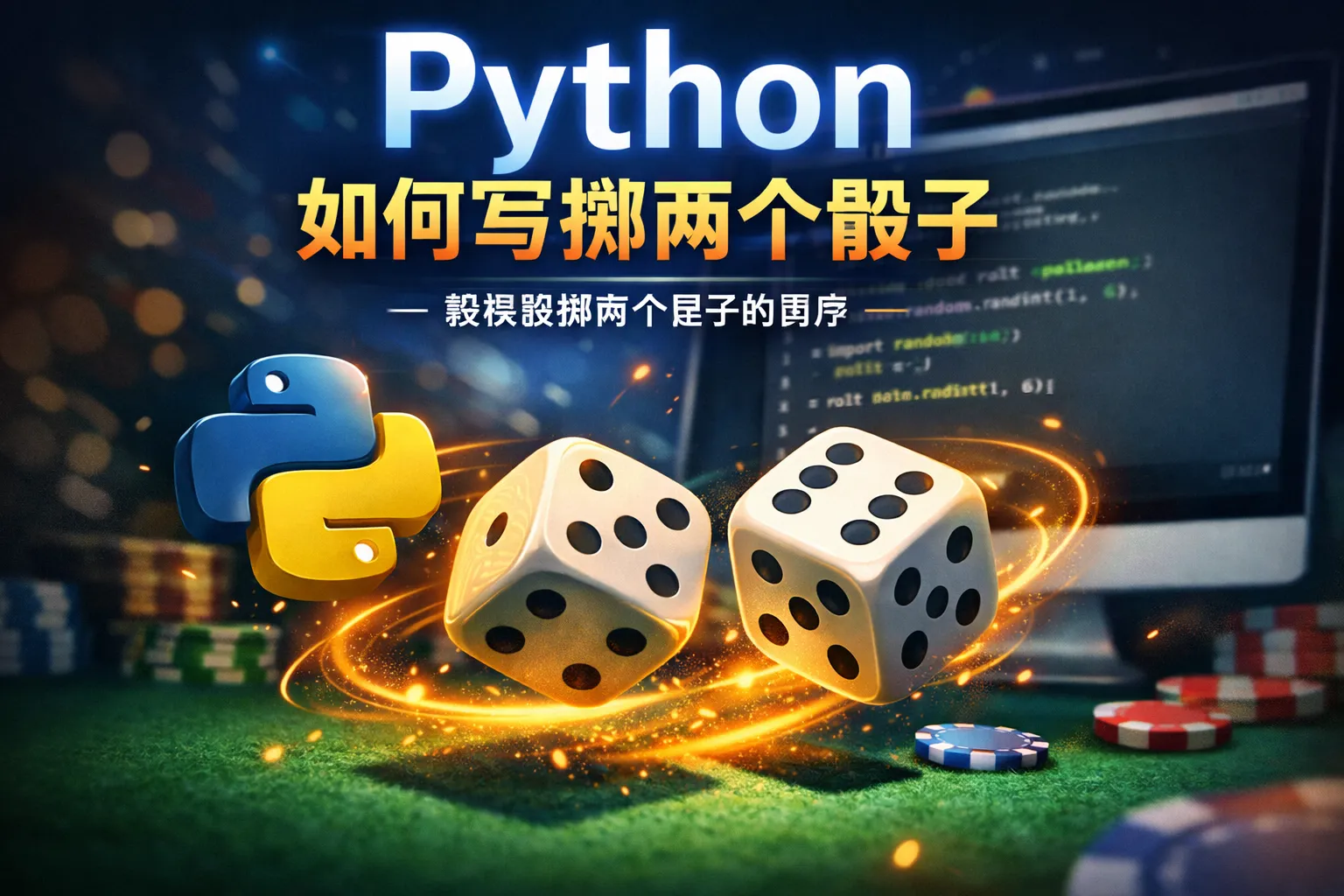 python如何写掷两个骰子