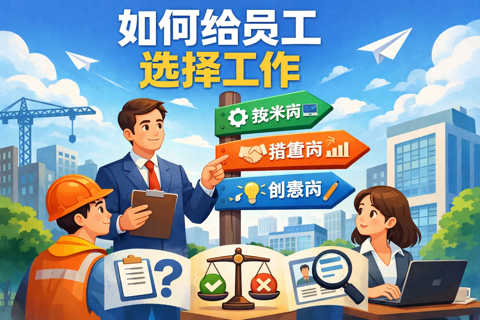 如何给员工选择工作