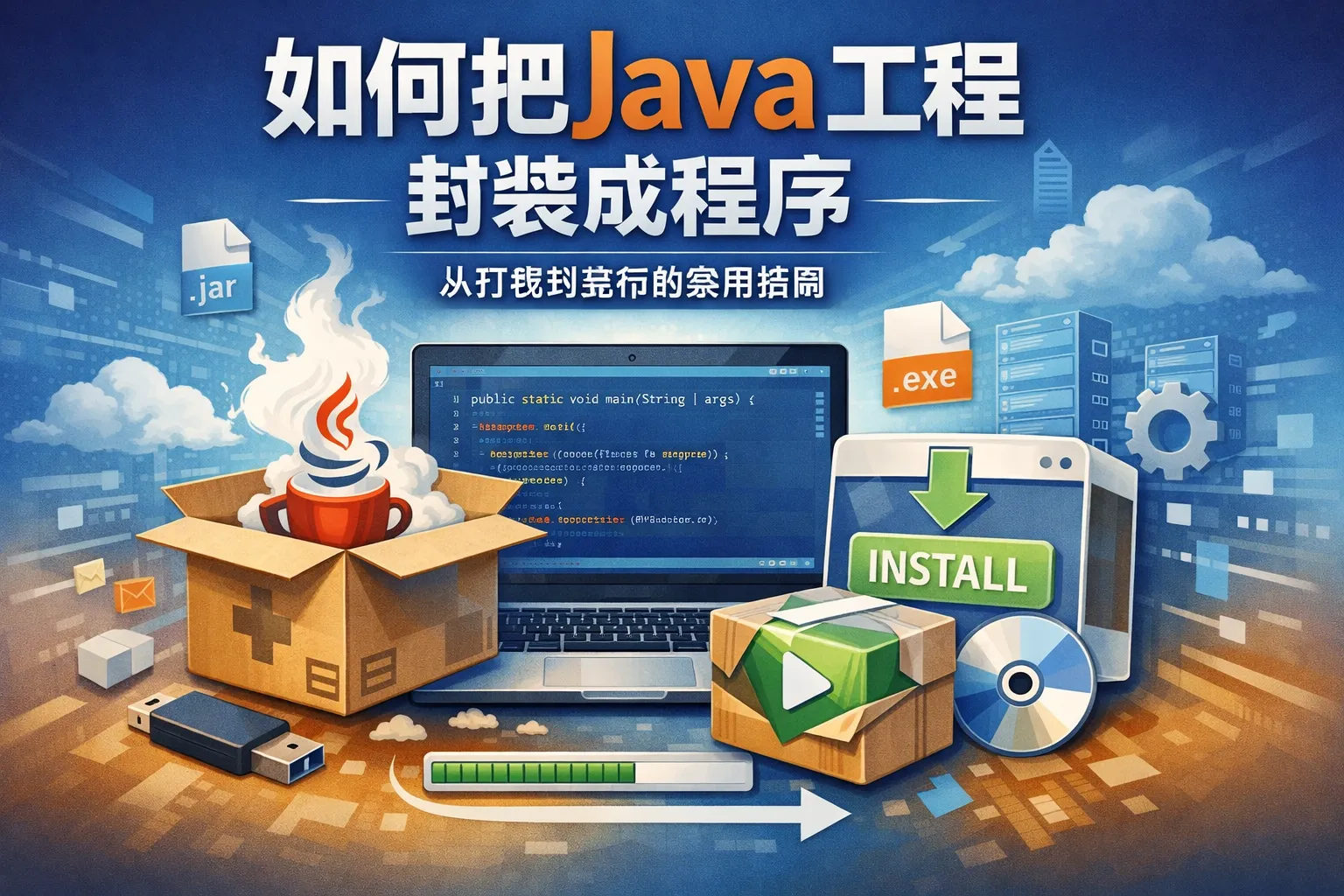 如何把java工程封装成程序