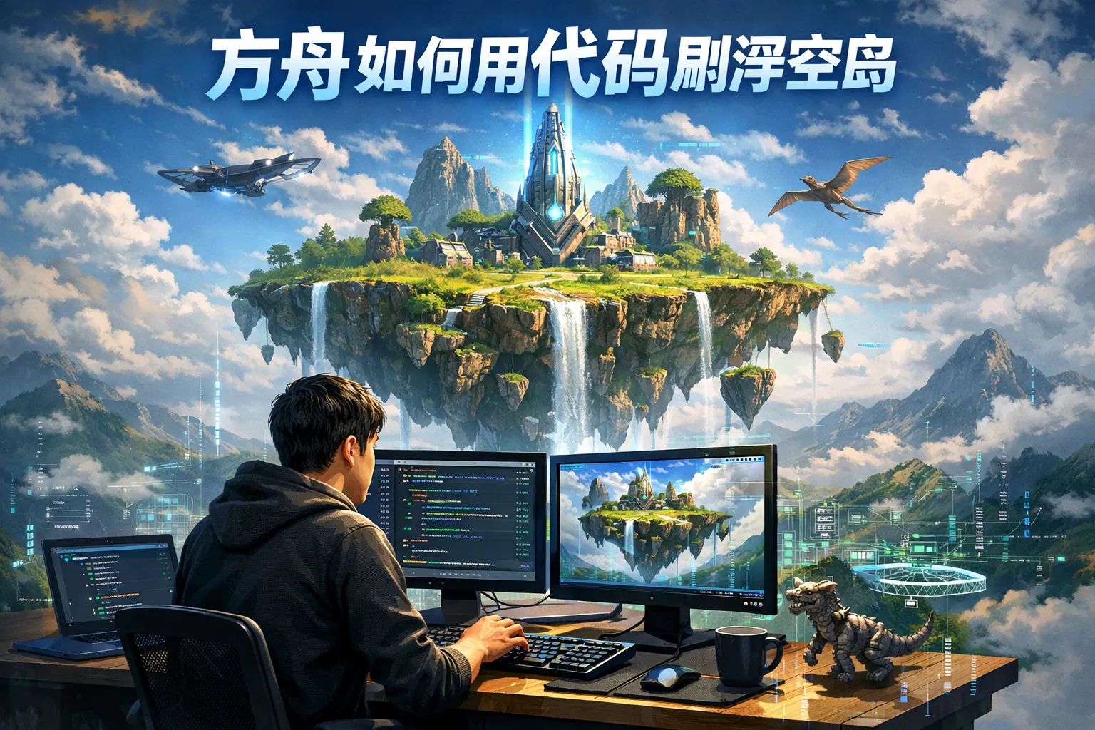 方舟如何用代码刷浮空岛