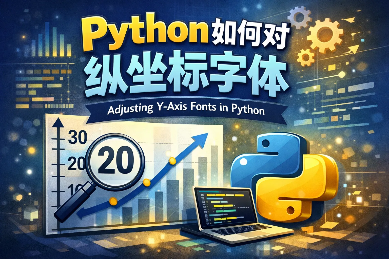 python如何对纵坐标字体
