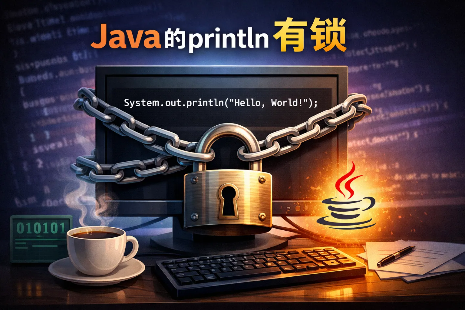 java的println有锁