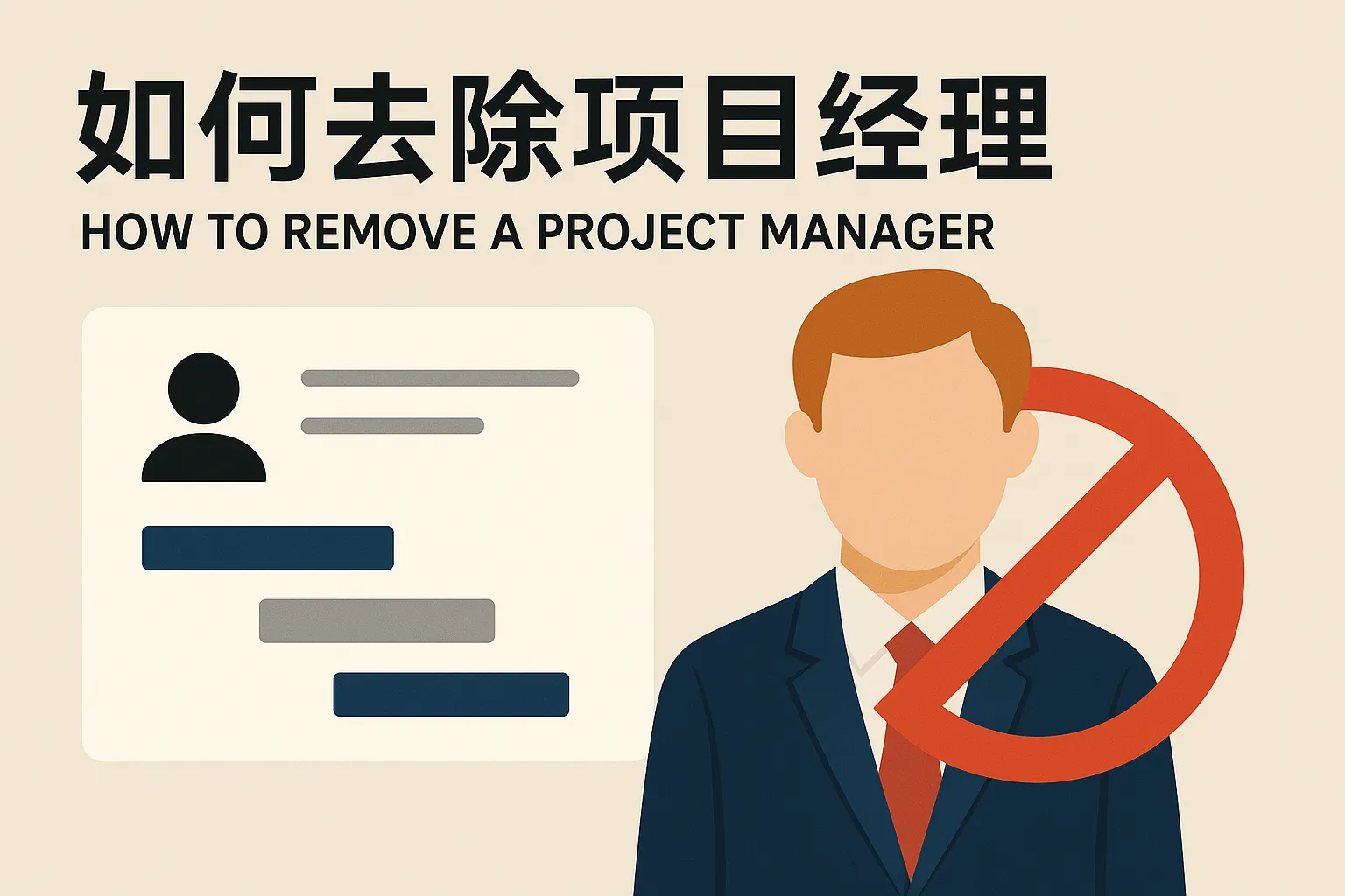 如何去除项目经理