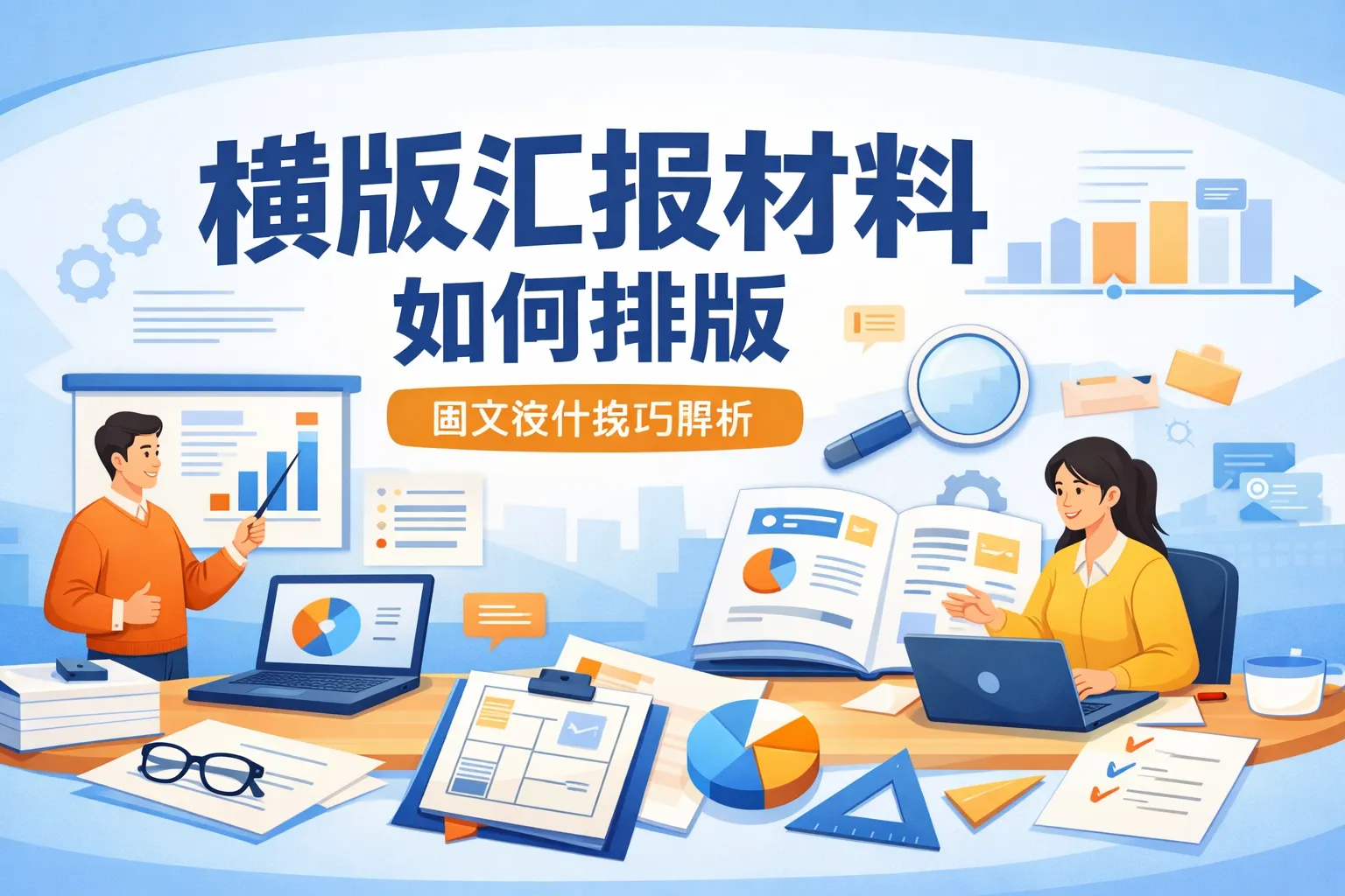 横版汇报材料如何排版