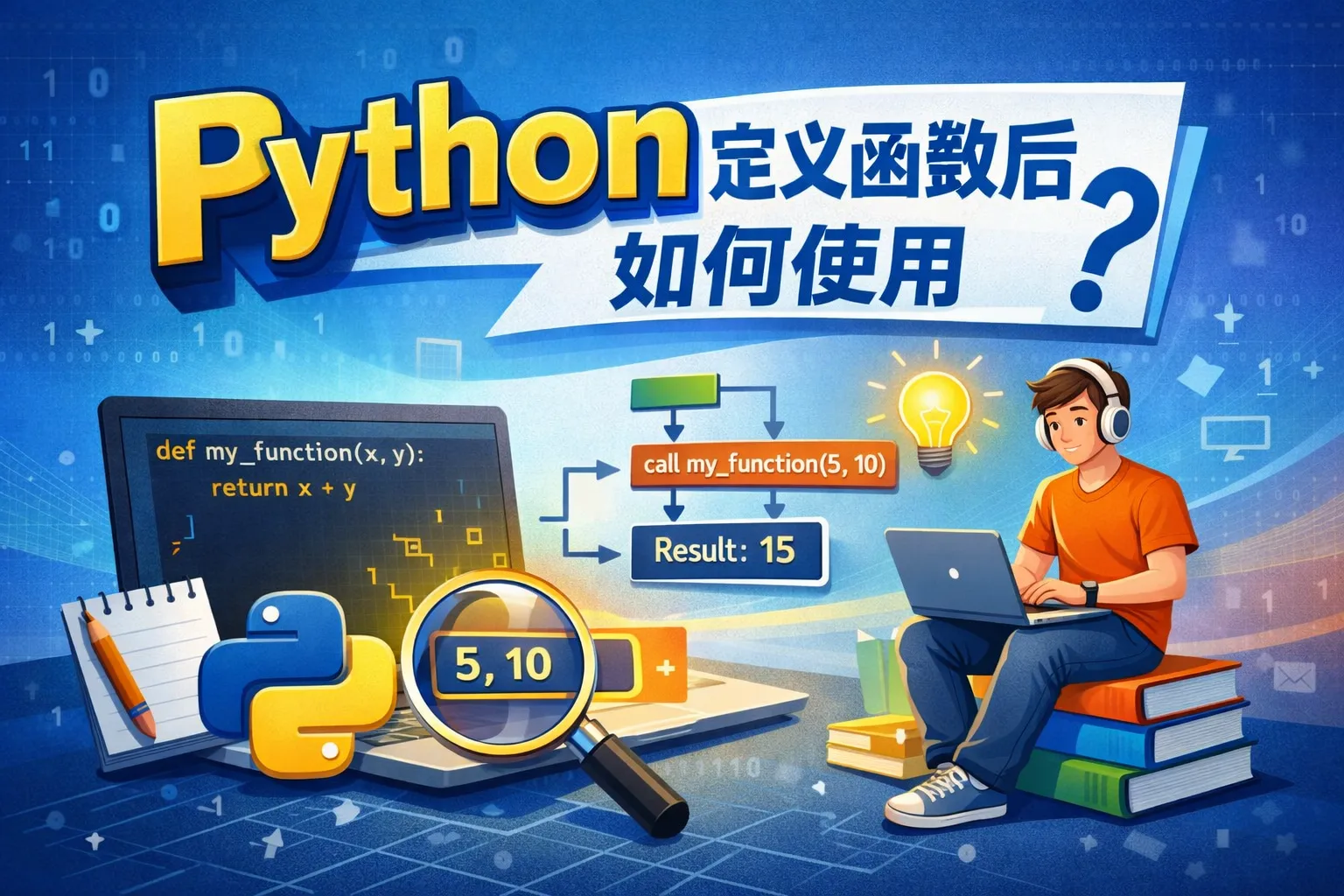 python定义函数后如何使用