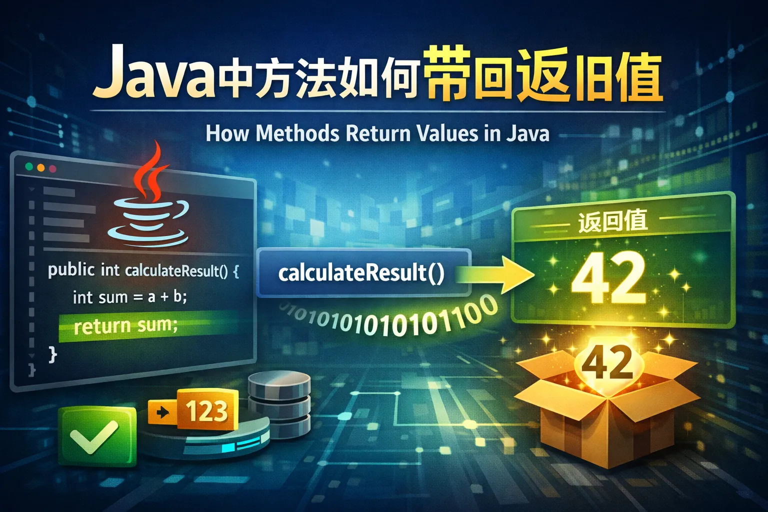 java中方法如何带回返回值