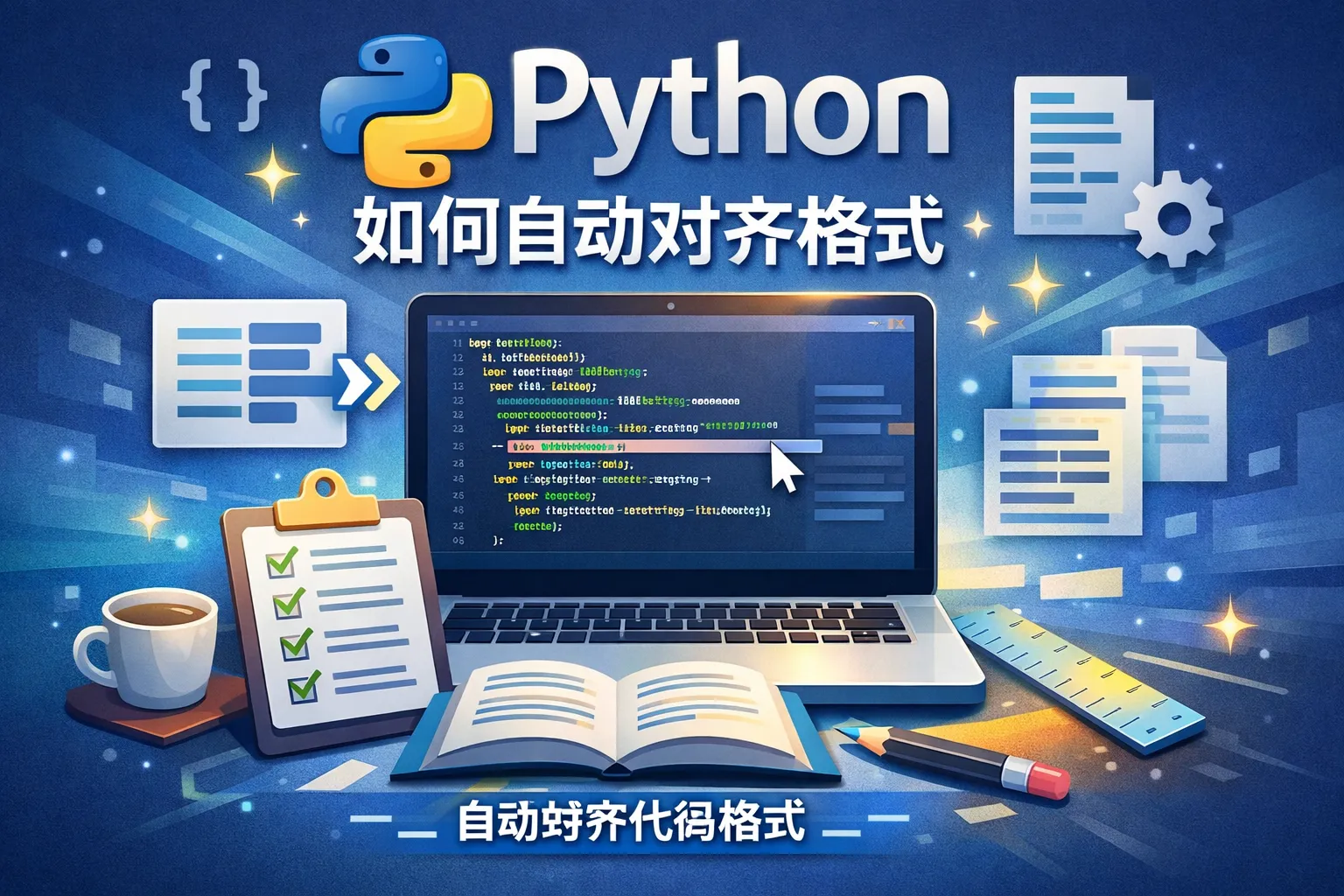 python如何自动对齐格式