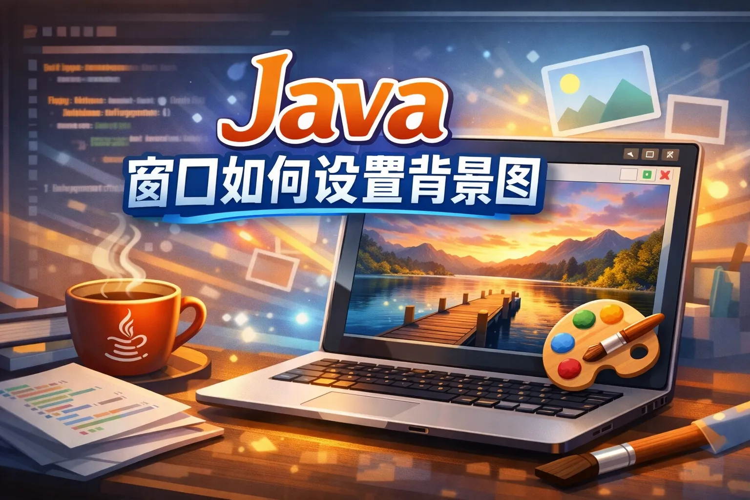 java窗口如何设置背景图