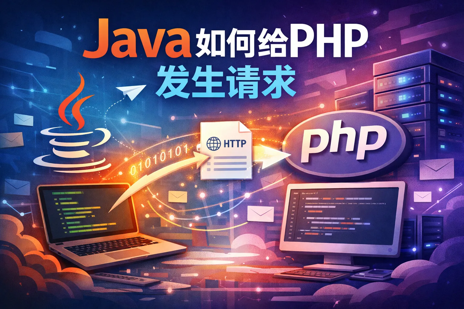 java如何给php发生请求