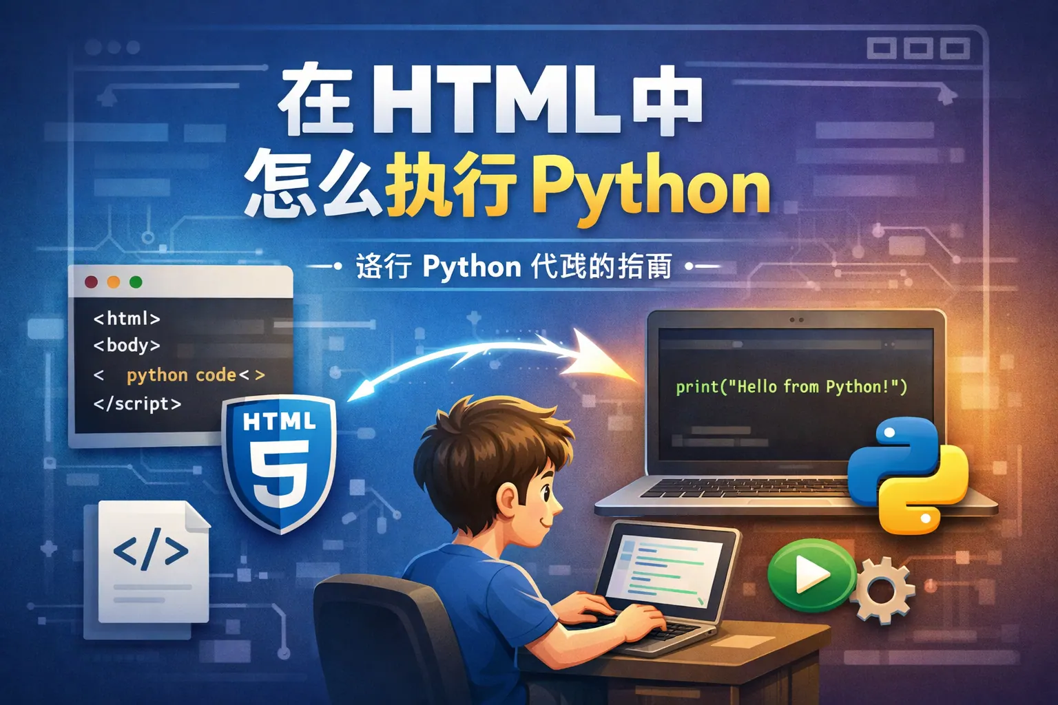 html中怎么执行python