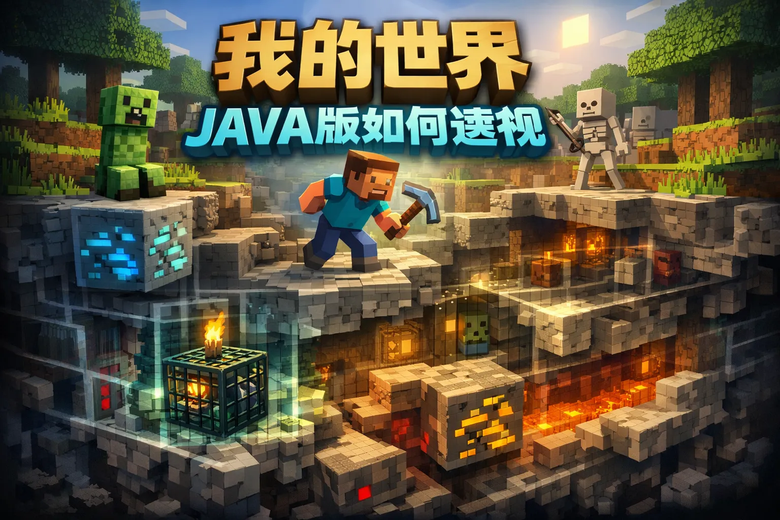 我的世界java版如何透视