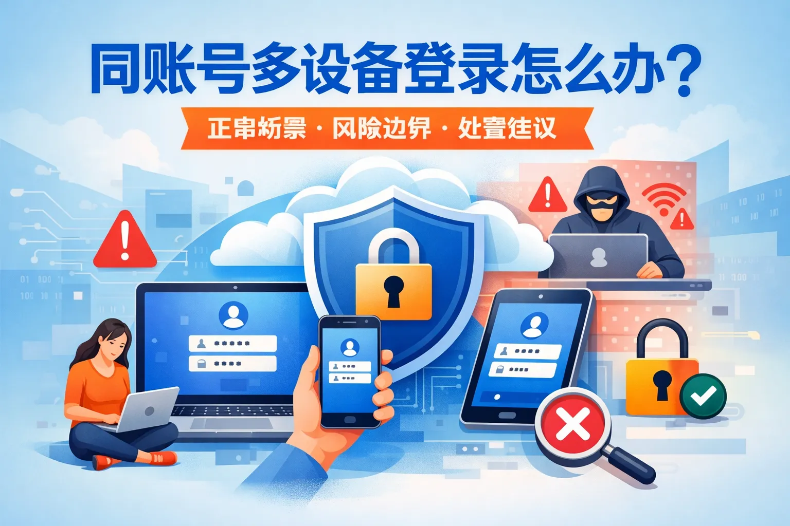 同账号多设备登录怎么办?正常场景、风险边界、处置建议
