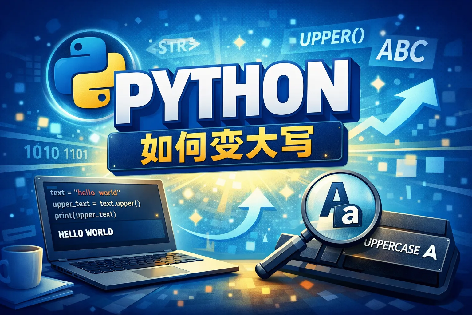 python如何变大写