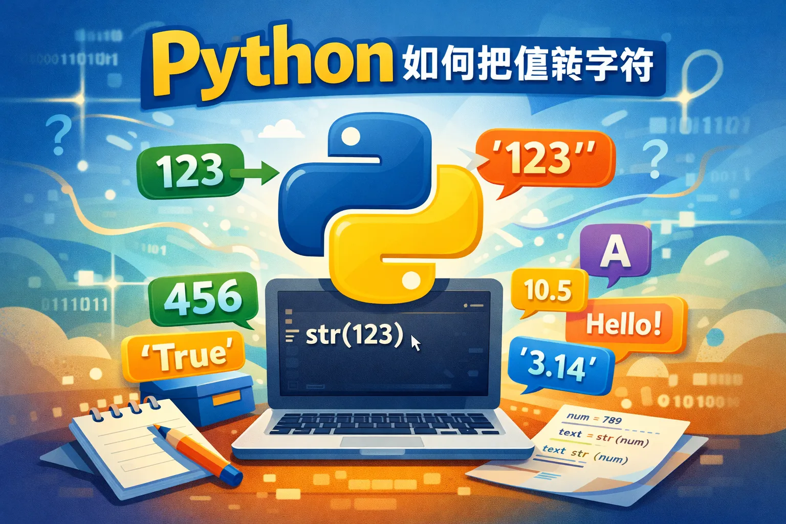 python如何把值转字符