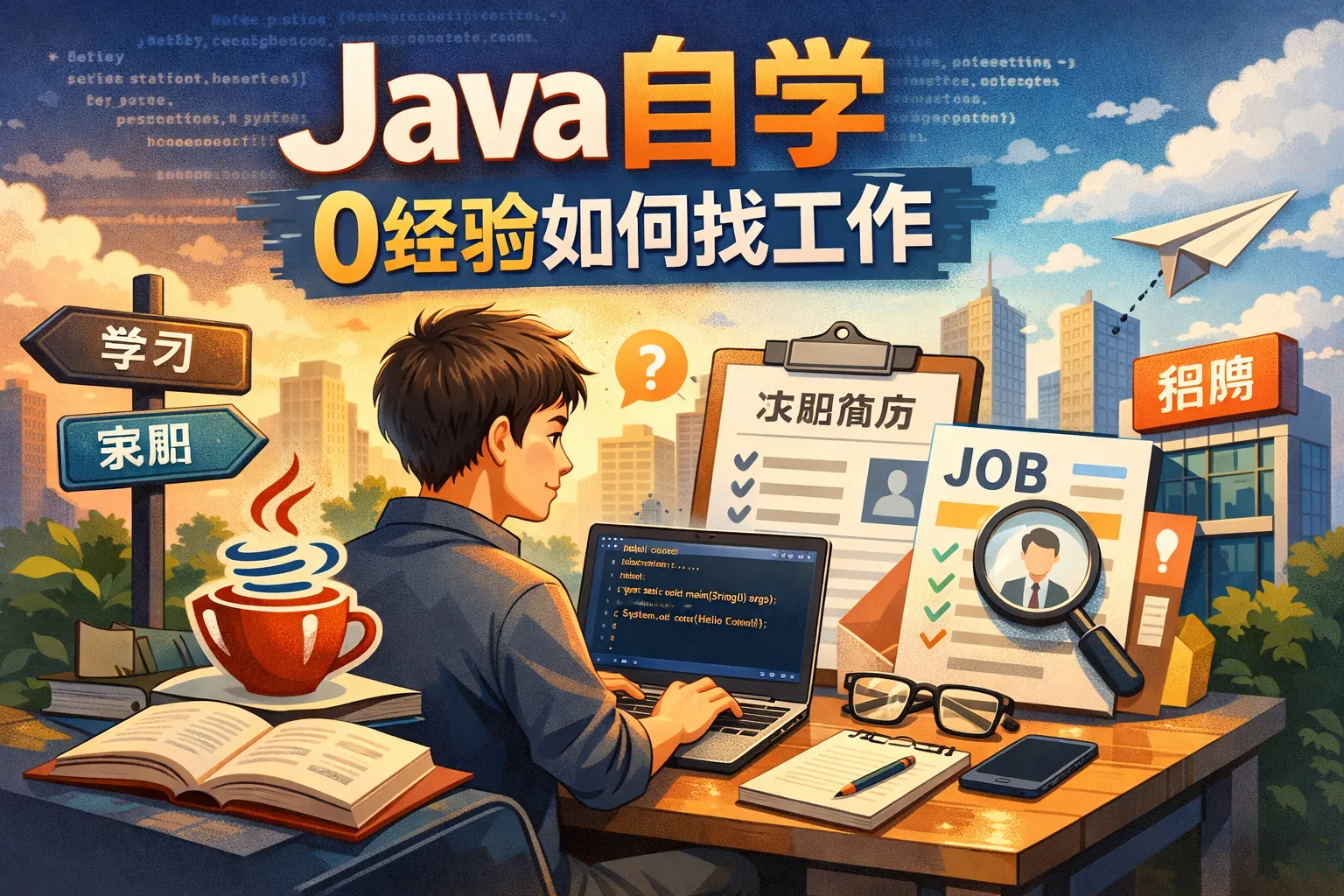 java自学0经验如何找工作