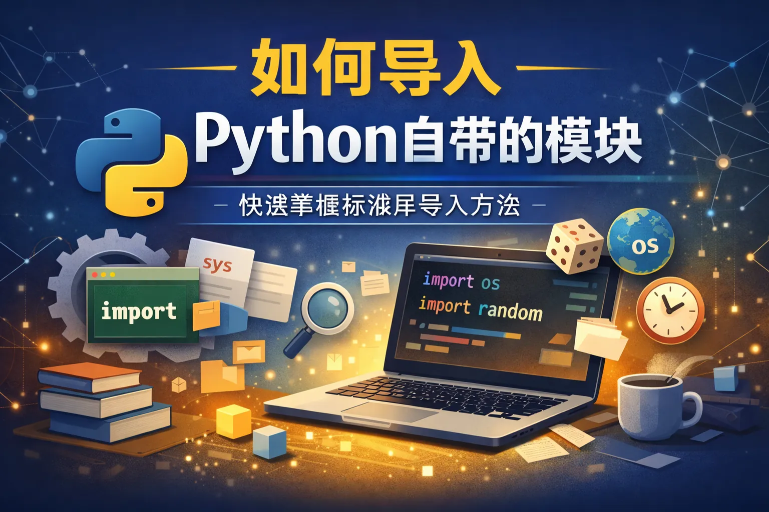 如何导入python自带的模块
