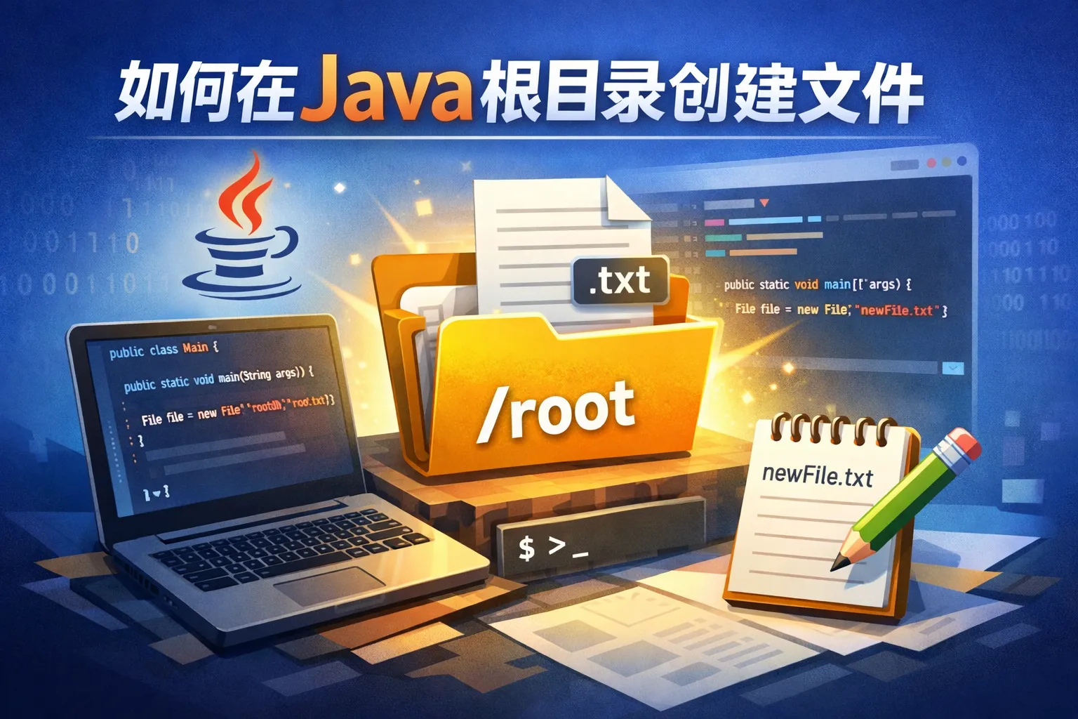 如何在java根目录创建文件