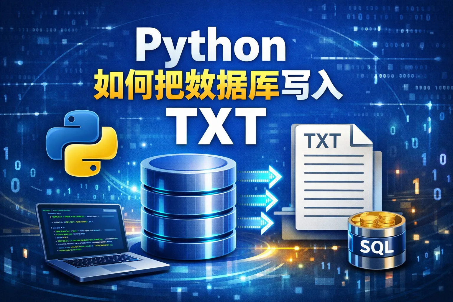 python如何把数据库写入txt