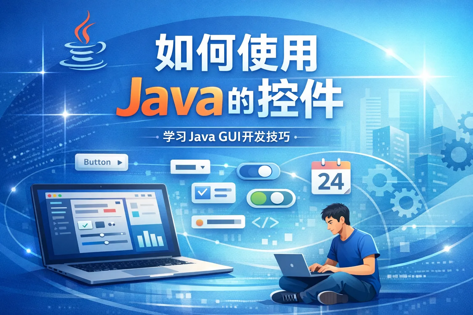 如何使用java的控件