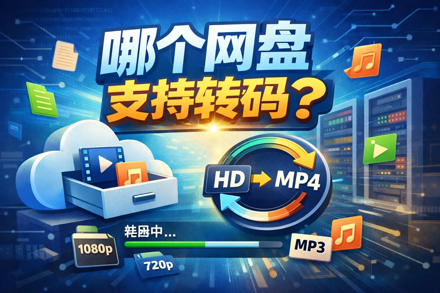 哪个网盘支持转码