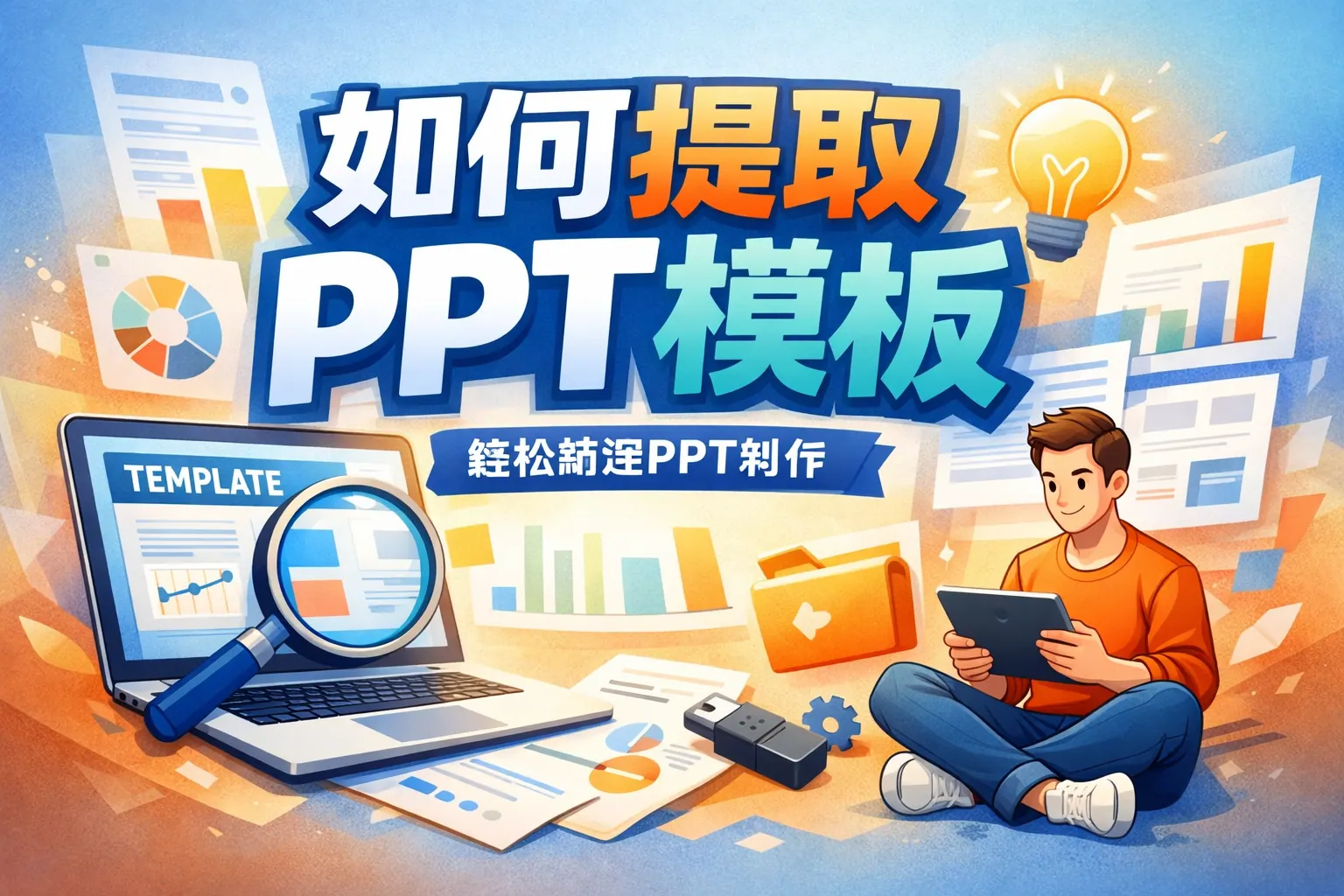 如何提取ppt模板