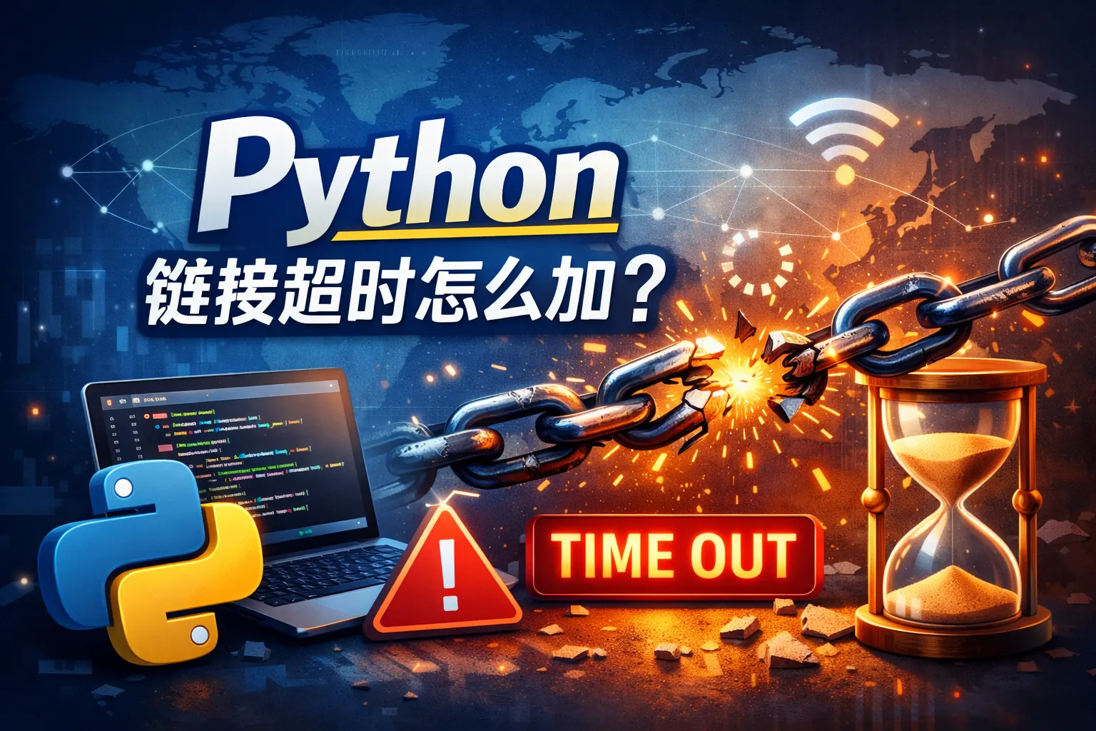 python链接超时怎么加