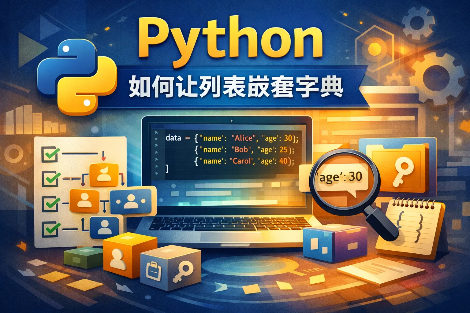 Python如何让列表嵌套字典
