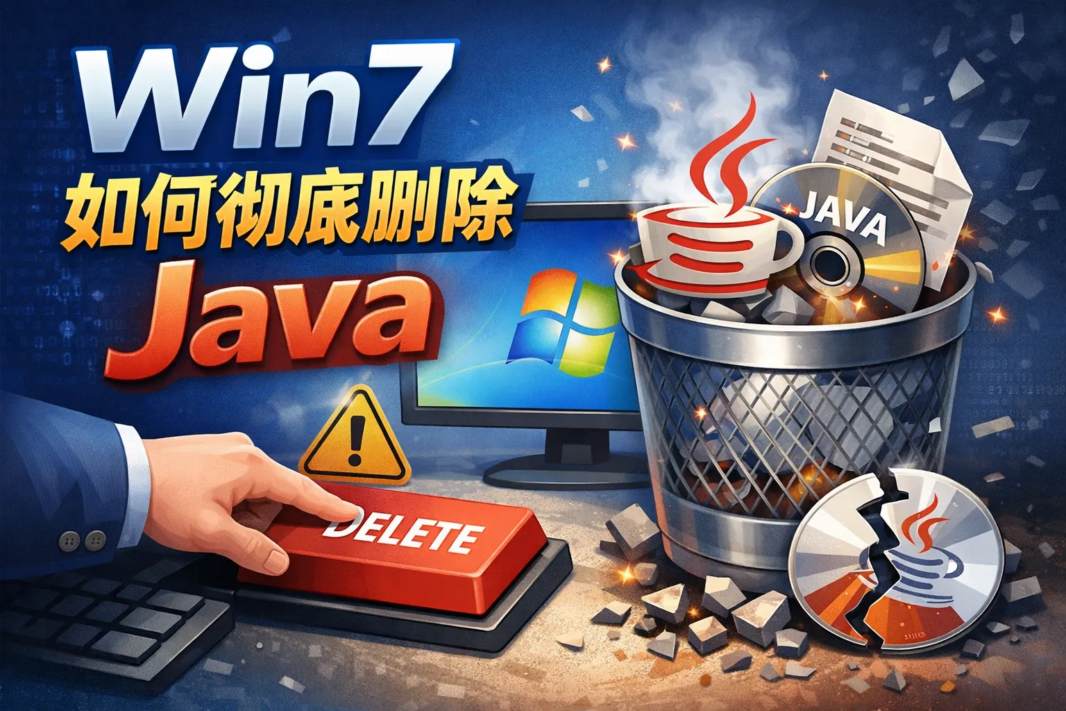 win7如何彻底删除java