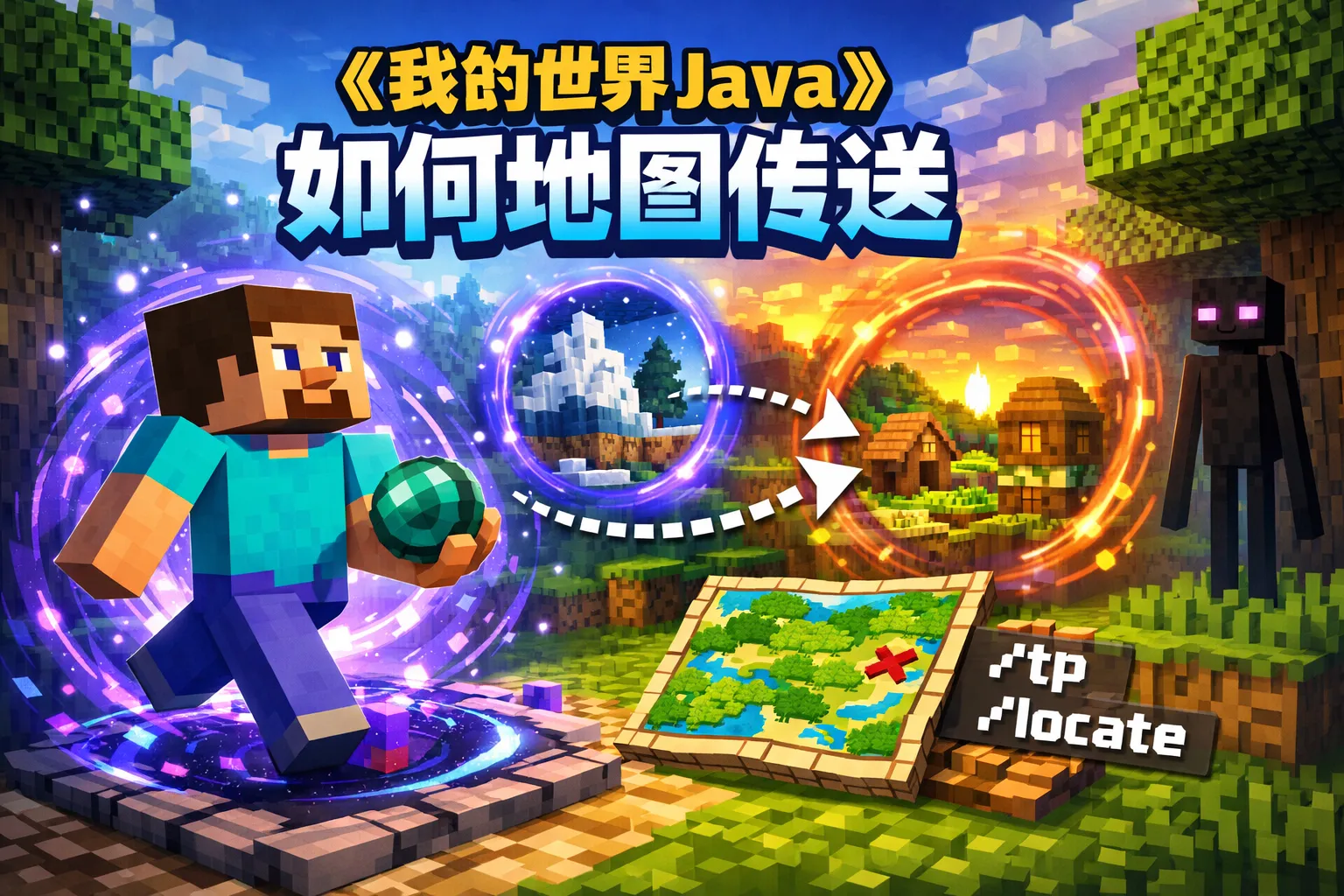 我的世界java 如何地图传送